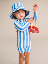 Load image into Gallery viewer, Nautical Stripe Rashsuit