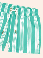 Load image into Gallery viewer, Vintage Green Stripe Boardshort