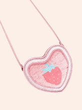 Load image into Gallery viewer, Strawberry Sequin Heart Bag