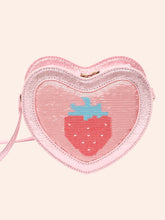 Load image into Gallery viewer, Strawberry Sequin Heart Bag