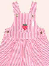 Load image into Gallery viewer, Strawberry Emb Stripe Pinafore