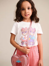 Load image into Gallery viewer, Strawberry Sequin Heart Bag
