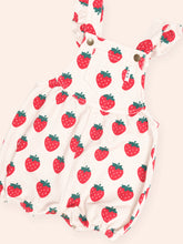 Load image into Gallery viewer, Strawberry Bubble Romper