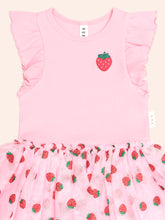 Load image into Gallery viewer, Strawberry Emb S/Slv Tulle Dress