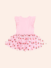 Load image into Gallery viewer, Strawberry Emb S/Slv Tulle Dress