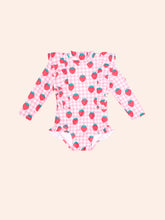 Load image into Gallery viewer, Strawberry Check Frill Swimsuit