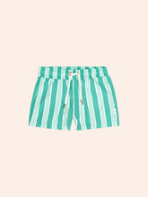 Load image into Gallery viewer, Vintage Green Stripe Boardshort