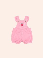 Load image into Gallery viewer, Strawberry Emb Stripe Playsuit