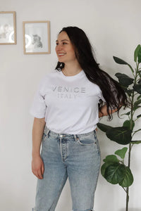 Venice Italy Raglan Nursing T-shirt | White