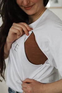 Venice Italy Raglan Nursing T-shirt | White