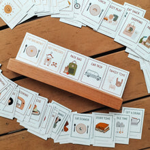 Load image into Gallery viewer, 72 Daily Routine Cards + Display Stand