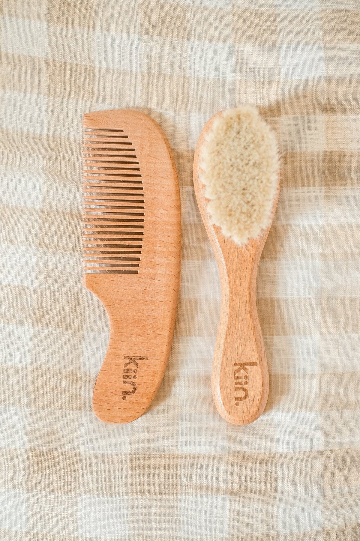 Wooden Baby Brush and Comb Set