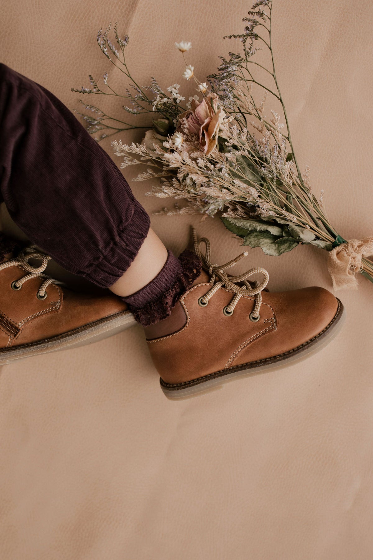 Leather Boots - Tan SIZE EU24