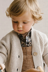 Arty Knitted Cardigan | Oat Marle SIZE 6YR