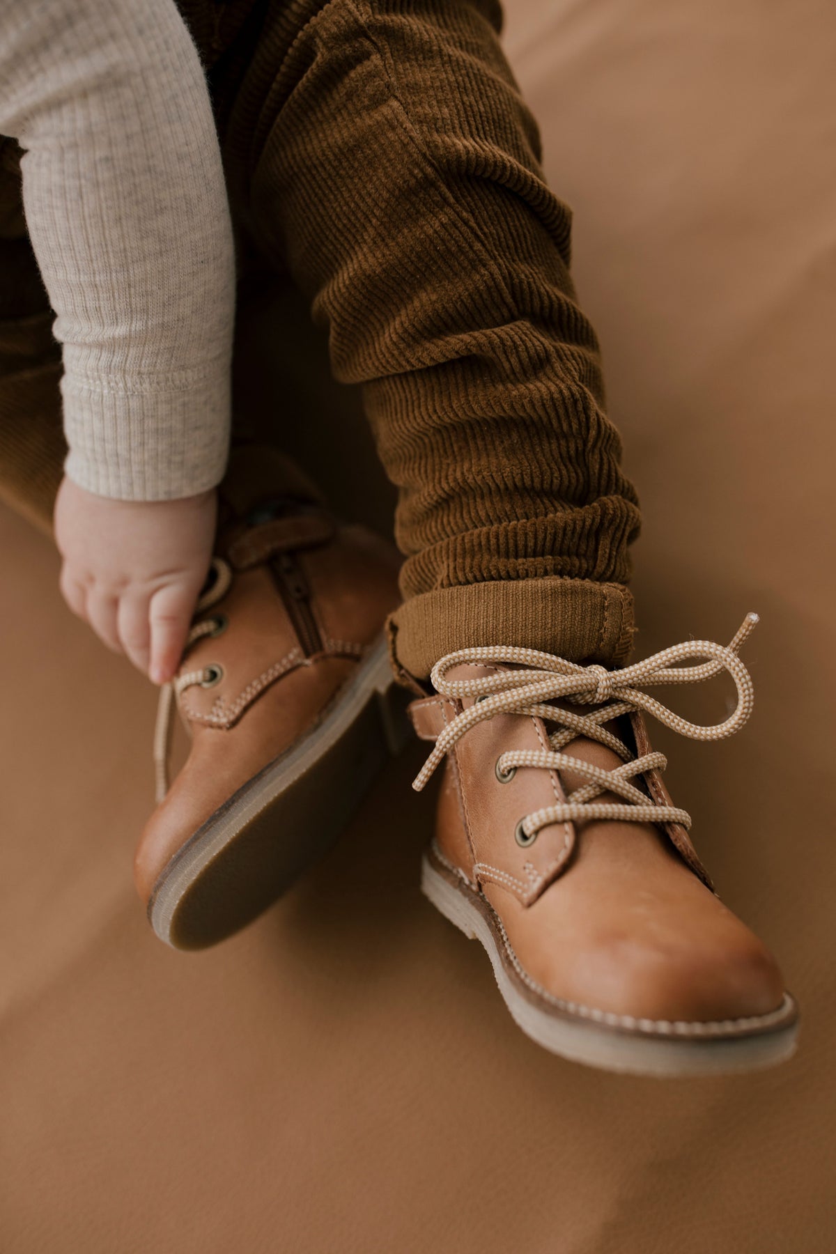 Leather Boots - Tan SIZE EU24