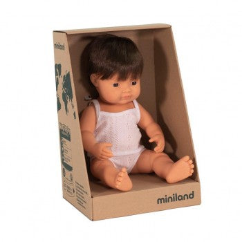 Caucasian Brunette Boy - 38cm