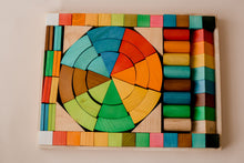 Load image into Gallery viewer, Jumbo Natural Rainbow Blocks 86pcs