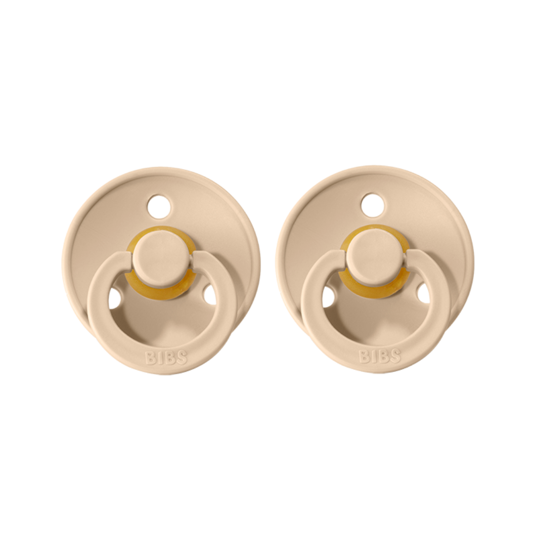 BIBS Pacifier Size 3 | 18M+ | Round Natural Rubber Teat