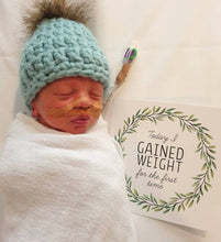 Load image into Gallery viewer, &#39;We&#39;ve Arrived&#39; Eucalyptus (Twin) Premature Baby Milestone Cards