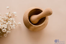 Load image into Gallery viewer, Wooden Mortar and Pestle