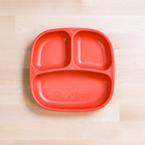 Re-Play Divided Plate - Red