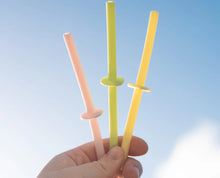 Load image into Gallery viewer, Silicone Straw Set (4)