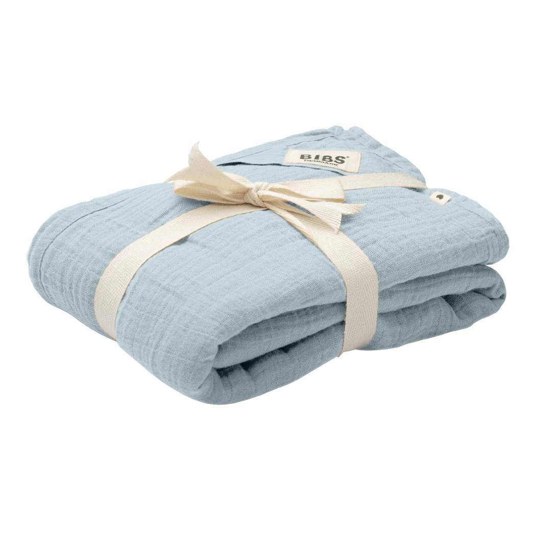 Baby Blue Muslin Swaddle
