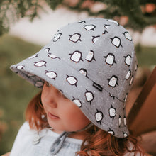 Load image into Gallery viewer, Toddler Bucket Sun Hat | Penguin SIZE 6-12M and 1-2YR