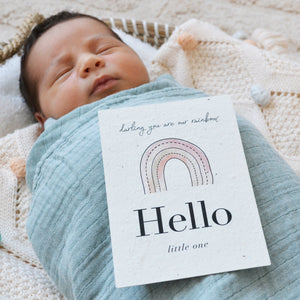 'Rainbow' Eco-Friendly Baby Milestone Cards