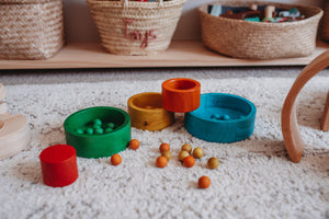 Naturally Coloured Stacking and Nesting Bowls
