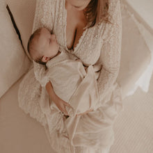 Load image into Gallery viewer, Heirloom Merino Wool Baby Blanket in Cream