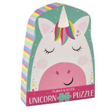 Load image into Gallery viewer, 12pc Unicorn Shaped Jigsaw Puzzle
