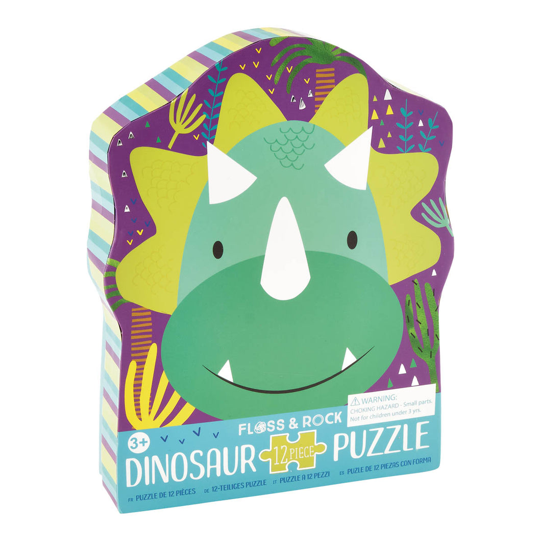 12pc Dinosaur Shaped Jigsaw Puzzle