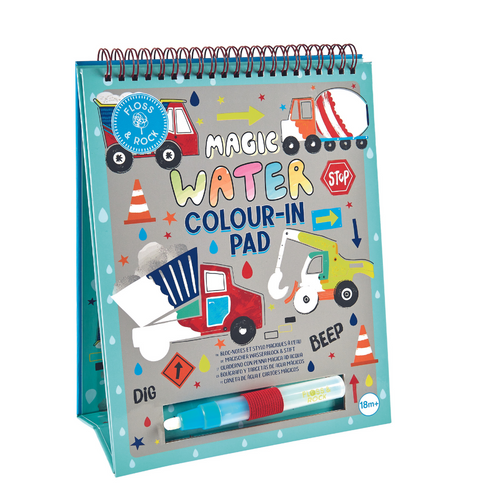 Magic Water Colouring Flip Book | Construction