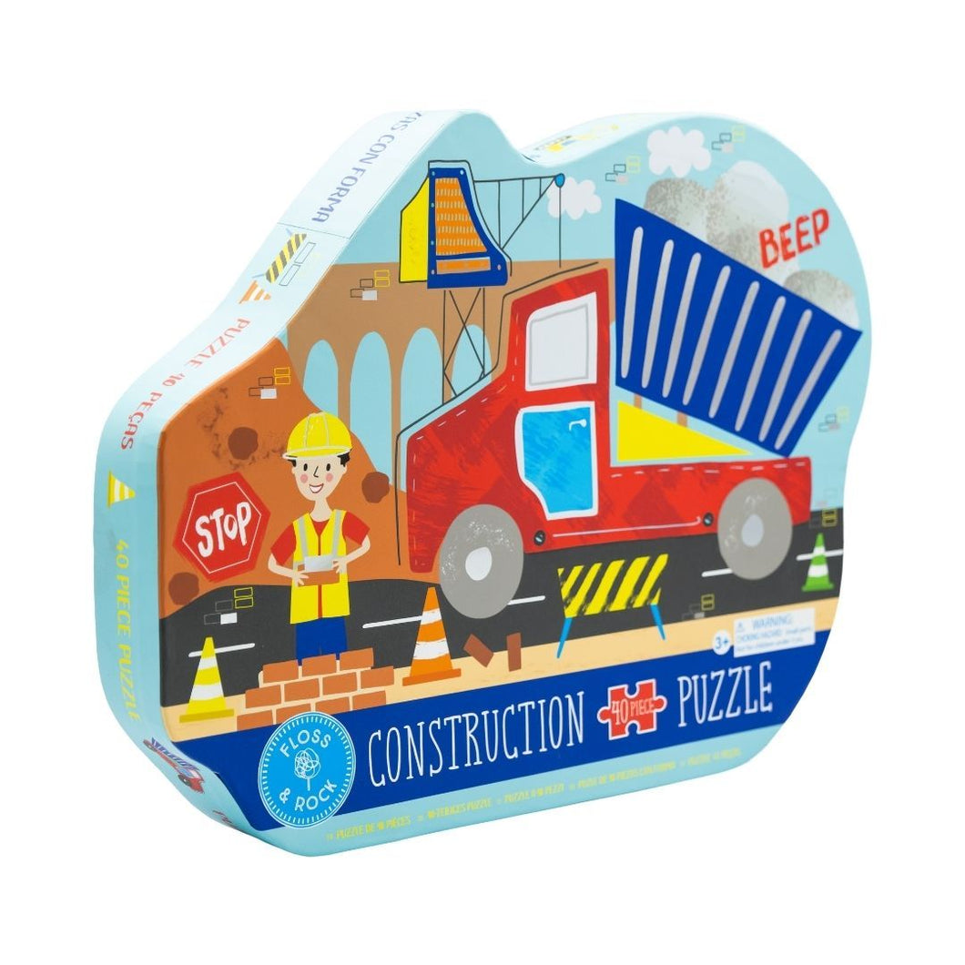 40pc Construction Shaped Jigsaw Puzzle
