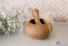 Load image into Gallery viewer, Wooden Mortar and Pestle