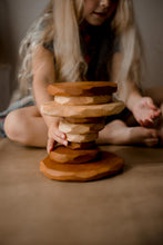 Load image into Gallery viewer, Two Tone Wooden Stacking Stones