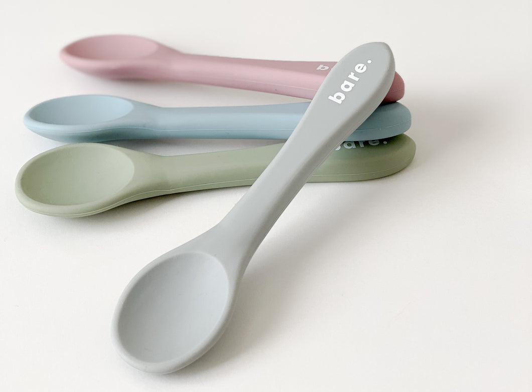 Silicone Feeding Spoon - Grey