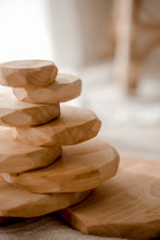 Load image into Gallery viewer, Natural Wooden Stacking Stones