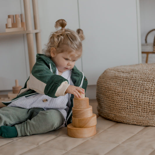 Stacking and Nesting Bowls - Natural