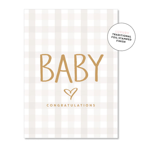 Baby Gingham | Beige