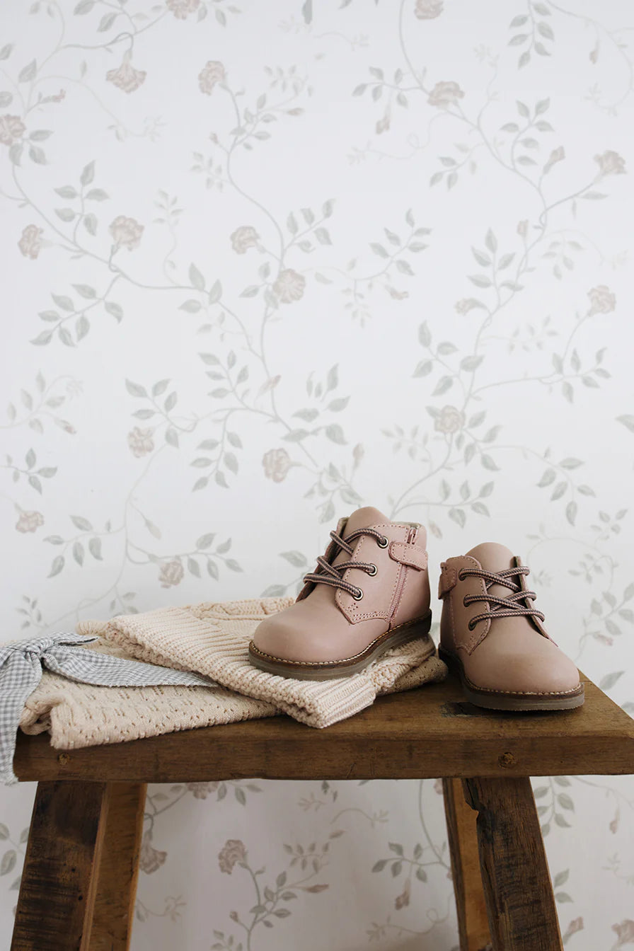 Leather Boot | Blush
