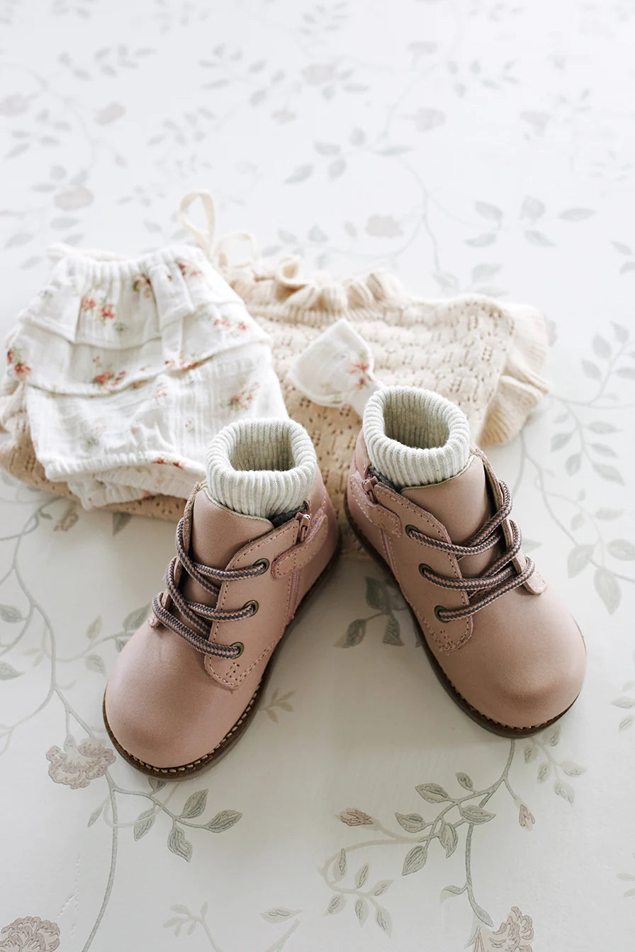Baby girl sales leather boots
