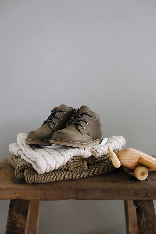 Leather Boot | Olive EU29