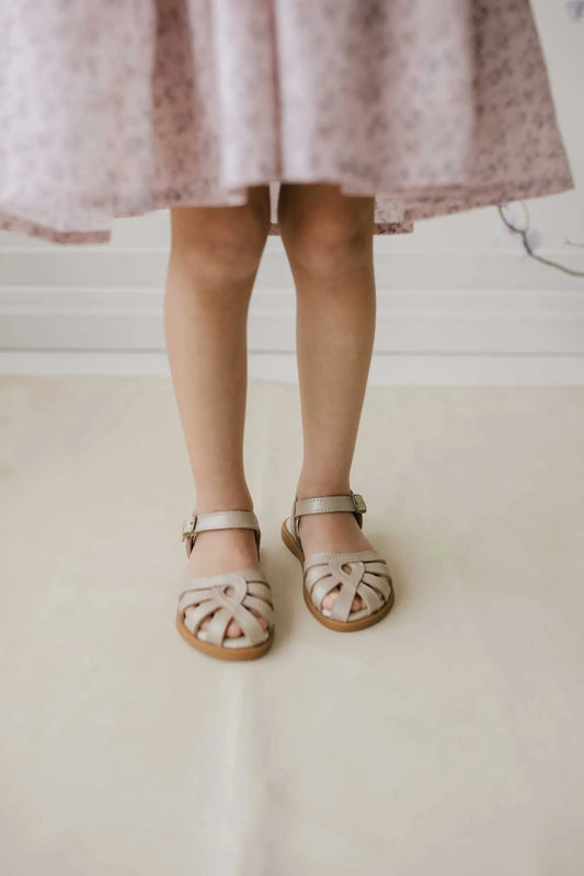 Leather Sandal - Matte Gold EU30