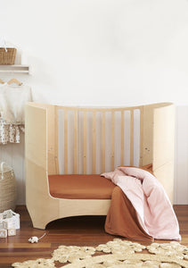 Fitted Cot Sheet - Clay