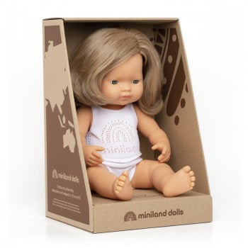 Caucasian Dark Blonde Girl - 38cm