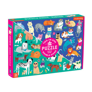 100pc Cats & Dogs Double Sided Puzzle