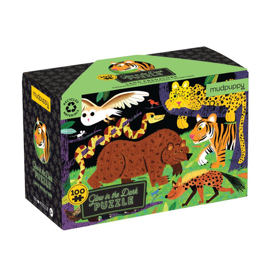 100pc Glow Puzzle | Land Predators