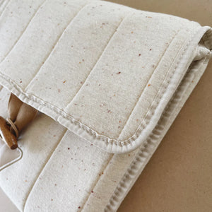 Portable Nappy Change Mat | Cotton Speckled